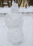 Высокий снеговик